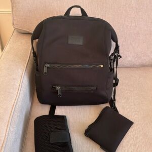 Dagne Dover Indi diaper backpack large, black